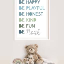 Boys Affirmation Prints, Nursery Bedroom Motivational Wall Art, Toddler Bedroom, Playroom Prints - thumbnail 3