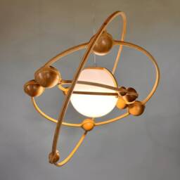 Tellurian Pendant Lamp Nordic Mid-Century Plywood Ceiling Light - thumbnail 3