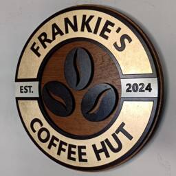 Personalised Vintage Coffee Bean Sign - Retro Round Wooden Wall Art For Kitchen Or Caf?? - thumbnail 4