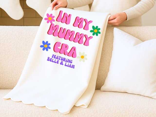 In My Mum Era Blanket - Cosy Gift For Christmas - Mummy, Mama Fleece Throw New Soft Her - image 1