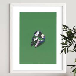 Mf Doom Fashion Vintage Poster - Nike Hip-Hop Rap A2 A3 A4 Framed Print Wall Art - thumbnail 2