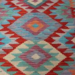 3x10 Stunning Afghan Handmade Kilim Rug, Maimana Chubi New Runner Flatweave Oriental Turkmen Hallway Rug - thumbnail 3