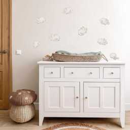 High Quality Fabric Wall Decal, Birds, Nursery Wall Decal, Watercolor Birdies Birds Nursery Sticker, Stickers - thumbnail 3