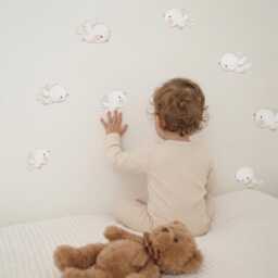 High Quality Fabric Wall Decal, Birds, Nursery Wall Decal, Watercolor Birdies Birds Nursery Sticker, Stickers