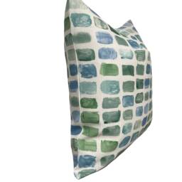 Schumacher Palette Seaglass Indoor/Outdoor Cushion Cover Pillow Double Sided - thumbnail 2