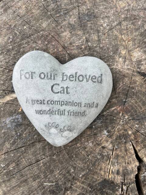 Stone/Concrete Beloved Pet Cat Garden Ornament Statue