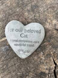 Stone/Concrete Beloved Pet Cat Garden Ornament Statue