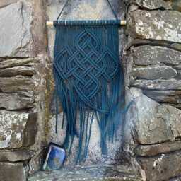 Irish Celtic Knot Wall Art, Handmade Peacock Blue Decor, Made in Ireland - thumbnail 4