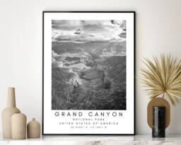Grand Canyon National Park Print Minimalist Landscape Art - thumbnail 1
