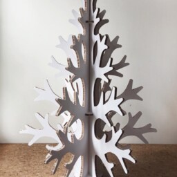 Sustainable Cardboard Christmas Tree - 90cm - 2.95Ft Eco-Friendly Artificial Holiday Decor - thumbnail 2