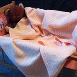Handwoven Baby Blanket - Golden Yellow - thumbnail 2