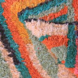 Colorful Moroccan Rug, Custom Fabulous Boujad Azilal Abstract Multicolored Carpet, Handmade Bohemian Rug - thumbnail 4