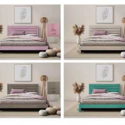 Japanese Low Profile Wooden Bed Frame Eco-Friendly Colors, Solid Wood - thumbnail 2