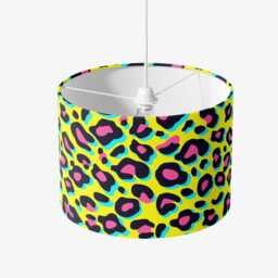 Lampshade Animal Leopard Print Velvet - Yellow & Pink Drum Lamp Shade 25cm 30cm 35cm 40cm 45cm Table Lamp Shade, Ceiling Shade - thumbnail 2