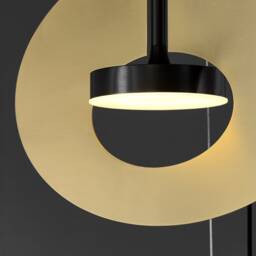 Modern Brass Chandelier 10-Pendant Abstract Led Light - thumbnail 2