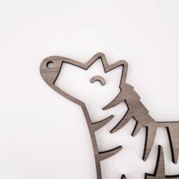 Zebra Wall Art Nursery Safari Kids Room Wooden Decoration Childrens - thumbnail 2