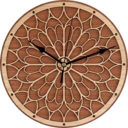 Notre Dame Clock in Wood - thumbnail 1