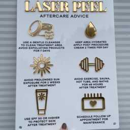 Laser Peel Aftercare Acrylic Sign - Salon & Spa Decor - A3 - thumbnail 2