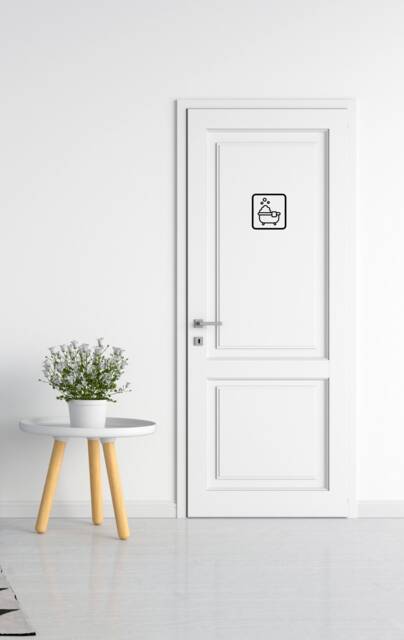 Bath Sign - Thevinylcreations Shower , Bathroom Decor Wall Decoration Sticker - image 1