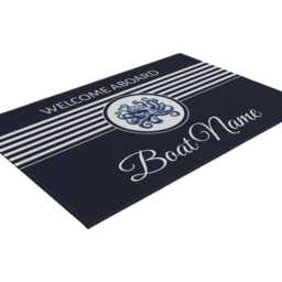 Octopus, Nautical Rug, Boat Mat, Enthusiast Gift, Coastal Decor, Custom Name Mat, Yacht Life, Summer Vibe, Personalized Gift - thumbnail 3