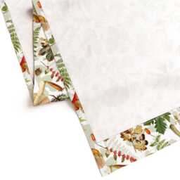 Mushrooms Curtain Panel - Ferns Forage Dandelion Pine Fungi Nature Custom Thanksgiving in The Forest By Utart - thumbnail 4