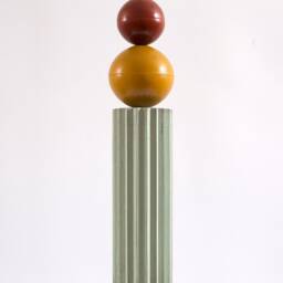 Concrete Pendant Light With Epoxy Moss Bubble - Handmade - thumbnail 3