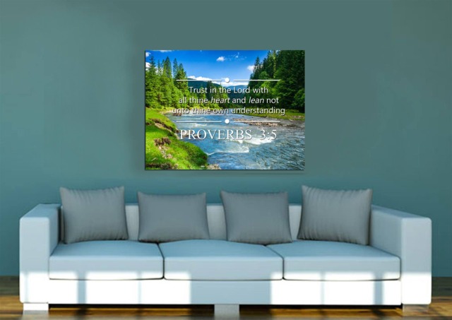 Proverbs 35 #6 Kjv Trust in The Lord With All Thine Heart Scripture Art, Framed Bible Verses, Religious Framed Art, Wall Hangings - image 1