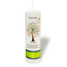 Baptismal Candle Tree Of Life With Butterflies - thumbnail 3