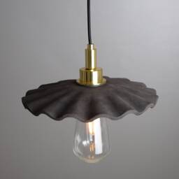 Kirhii Ceramic Bathroom Pendant Light Black Clay 10.75'' Ip44 - thumbnail 3