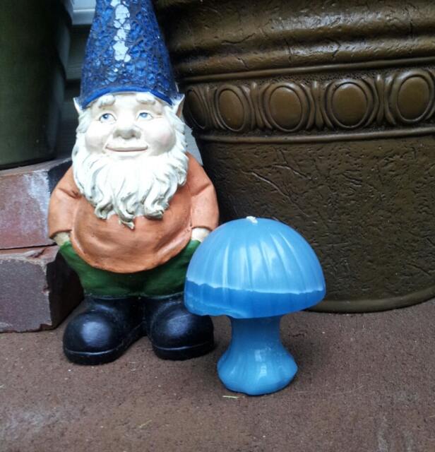 Little Blue Magic Mushroom Candle - image 1