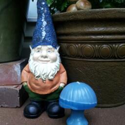 Little Blue Magic Mushroom Candle - thumbnail 2