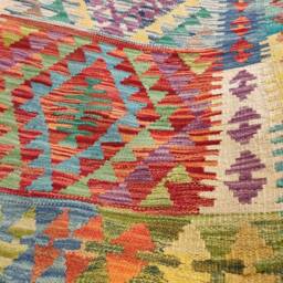 Tribal Runner Rug, Handmade Artisan Afghan Turkish Persian Qashqai Navajo Bohemian Flatweave Wool Kilim Rug 295x80 cm - thumbnail 4