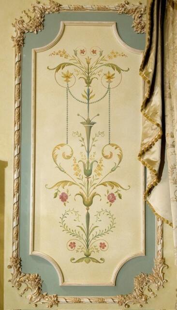 Wall Stencil Marie-Antoinette Side Panel Lg - Amazing Detail Elegant French Decor - image 1