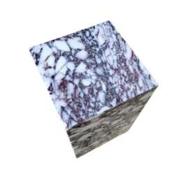 Natural Marble Square Side Table - Calacatta Viola End - thumbnail 4
