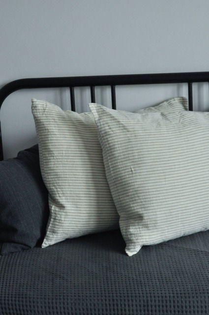 Linen Pillow Covers, Home Decor, Bedroom Body Cover, Farmhouse Pillow, Throw Pillows, Floor Denim Bedding - image 1