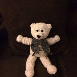 Knitted Bear, Bear Knitted, Handmade Stuffed Teddy Knit - thumbnail 4