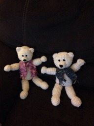 Knitted Bear, Bear Knitted, Handmade Stuffed Teddy Knit - thumbnail 1