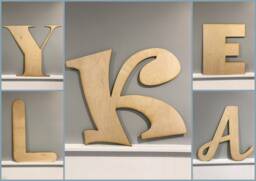 Custom Birch Wood Letter Large Wall Decor Name Sign - thumbnail 1