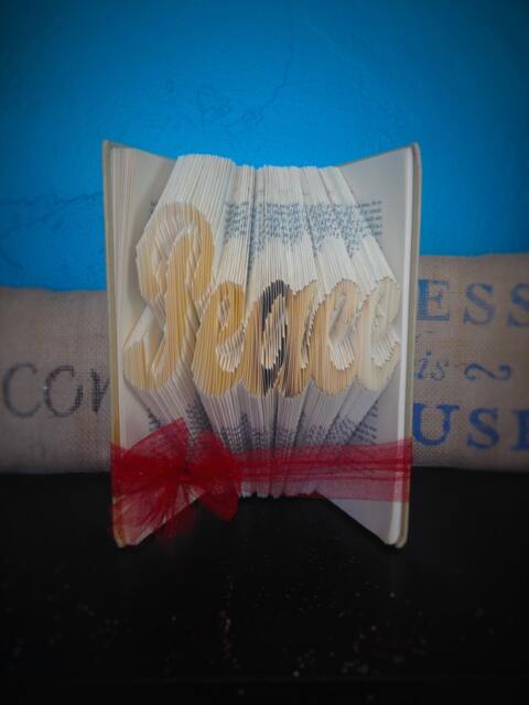 Peace Folded Book - Christmas Holiday Tis The Season Gift For Her Him Pastor - image 1