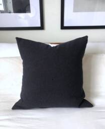 Handwoven Navy Blue Pillow Cover Polka Dot Scatter Cushion
