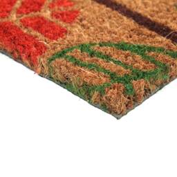 Coco & Coir Natural - Non-Slip Premium Quality Eco-Friendly Indoor Outdoor Entrance Door Mat 45 X 75 cm - Early Leaves - thumbnail 2