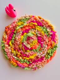 Mai Tai 14-Inch Round Woven Wall Hanging - thumbnail 1