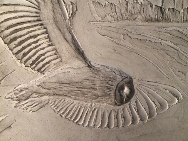 Barn Owl Wall Sculpture, Composite Stone, Plaque, Ornament, Garden Bird Ornaments, Gifts - image 1