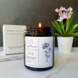 Birthday Gift Candle, Personalised Birthday Birth Year Candle Present - thumbnail 3