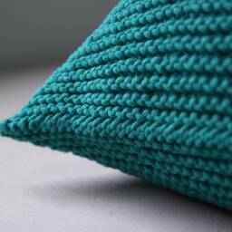 Hand-Knitted Cotton Cord Bean Bag Chair Adult Lounger Pouffe - thumbnail 3