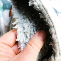 Organic Cotton Sherpa Baby Blanket Valley Of The Suns Print - thumbnail 4