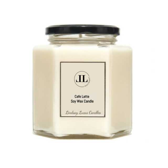 Cafe Latte Coffee Scented Candles, Soy Wax Vegan Candle - image 1