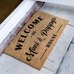 Mimi & Pappy's House - Perfect Gift For Gifts Grandad & Nanny Personalized Doormat Grandparents Christmas - thumbnail 2