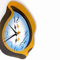 Dewdrop - Handmade Surreal Melting Clock, Wall Home Decor - thumbnail 3