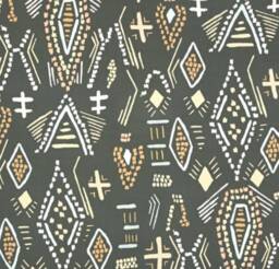 Tribal Fitted Crib Sheet - Neutral Cotton Baby Bedding